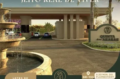 Ágio  quinta das araras - em hidrolândia - ágio r$ 111.832,20 - a 20 minutos do flamboyant- ágio 85mil área / terreno à venda, 689 por r$ 425.269,68 no setor br 153 ad26136