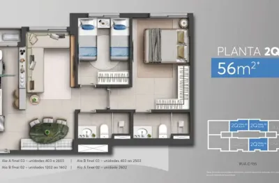 Ágio level home resort apartamento com 2 quarto(s) e 2 banheiro(s) à venda, 56 por r$ 495.000 no setor jardim américa ax23383