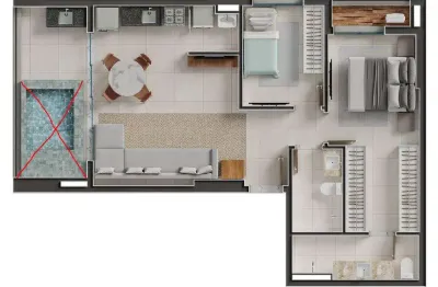 Ágio  vendo ágio gaudi andar alto  apartamento com 2 quarto(s) e 2 banheiro(s) à venda, 80.94 por r$ 1.133.500 no setor setor bueno vt24413