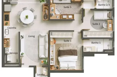 Ágio vendo agio soft connect 15 - 3 quartos de 82m² apartamento com 3 quarto(s) e 2 banheiro(s) à venda, 82.75 por r$ 675.000 no setor parque amazônia vt31486