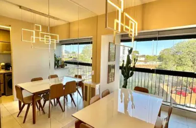 Apartamento mobiliado na região do parque amazônia de 2q com 1 suíte apartamento com 2 quarto(s) e 2 banheiro(s) à venda, 64 por r$ 450.000 no setor vila rosa in32936