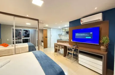 Apartamento 01 quarto setor bueno the expression mobiliado  apartamento com 1 quarto(s) e 1 banheiro(s) à venda, 39.41 por r$ 450.000 no setor setor bueno vt32992