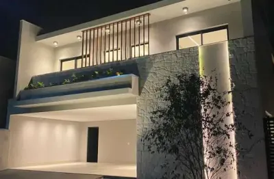 Belissima casa jardins capri casa em condomínio com 4 quarto(s) e 5 banheiro(s) à venda, 261 por r$ 2.200.000 no setor jardins capri st33913