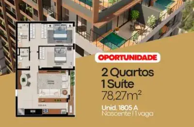 Ágio vendo ágio gyro o2 - opus incorporadora  apartamento com 2 quarto(s) e 2 banheiro(s) à venda, 78.27 por r$ 920.000 no setor setor bueno ax34036