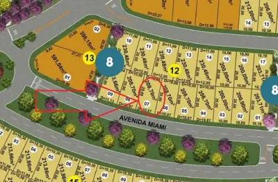 Ágio agio/lote no jardins miami  lote à venda, 208.7 por r$ 280.881,65 no setor goiânia park sul sl34772