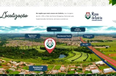 Lote cond rosa leiria lote à venda, 241.42 por r$ 250000.00 no setor residencial laranjeiras vt25144