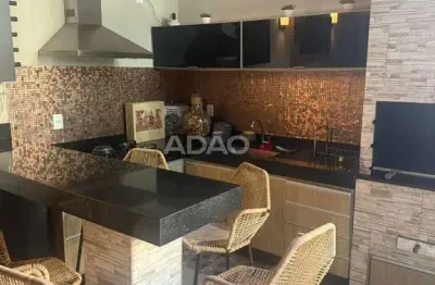 Excelente sobrado com área gourmet à venda no Condomínio Privê das Laranjeiras Prox. Flamboyant  Casa em Condomínio com 3 Quarto(s) e 3 banheiro(s) à Venda, 143.29 por R$ 780000.00 no setor Parque das