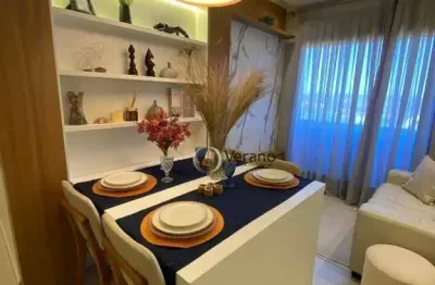 Apartamento com 2 dormitórios à venda, 47 m² por r$ 284.200,00 - saltinho - paulínia/sp