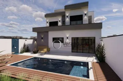 Sobrado com 3 dormitórios à venda, 235 m² por r$ 1.850.000,00 - condomínio residencial mont’ alcino - valinhos/sp