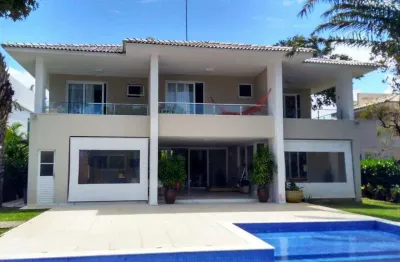 Casa com 5 dormitórios à venda, 550 m² por r$ 7.990.000,00 - busca vida - camaçari/ba