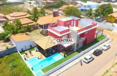 Casa com 4 dormitórios à venda, 500 m² por r$ 1.500.000,00 - barra do jacuípe - camaçari/ba