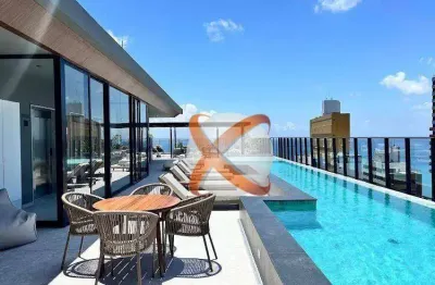 Studio com 1 dormitório para alugar, 27 m² por r$ 4.600,00/mês - vitória - salvador/ba