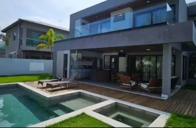 Casa com 4 dormitórios à venda, 297 m² por r$ 3.400.000,00 - abrantes - camaçari/ba