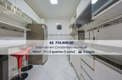 Sobrado triplex no hauer – 3 quartos, suíte, ático, 3 vagas e churrasqueira