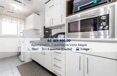 Apartamento aconchegante no vista alegre - 3 quartos (1 suíte), 73m²