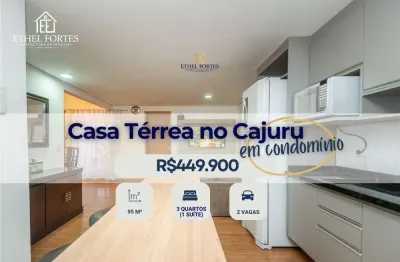 Casa térrea em condomínio com 3 quartos, suíte, 2 vagas no cajuru