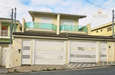 Sobrado com 3 dormitórios, closet, 6 vagas de garagem,  à venda, 223 m² por r$ 1.100.000 - jardim santa mena  guarulhos/sp