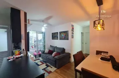 Apartamento mobiliado com 2 dormitórios à venda, 57 m² por r$ 550.000 - vila galvão - guarulhos/sp