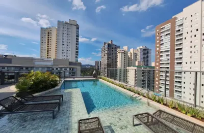 Apartamento infraestrutura completa com 1 suíte, 51m² no centro de alphaville: aluguel