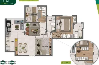 Apartamento com 2 quartos à venda na Rua Icatu, Conjunto Residencial Trinta e Um de Março, São José dos Campos