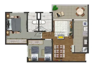 Apartamento com 2 quartos à venda na Avenida Papa João Paulo II, Urbanova VI, São José dos Campos