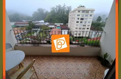 Apartamento à venda no centro de petrópolis, com dois quartos.