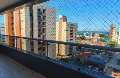 Apartamento confortável e com vista para o mar de manaíra