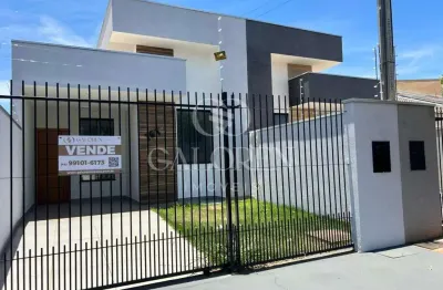 Casa á venda moderna com 74,62 m  no bairro jardim tropical - sarandi - pr