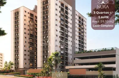 Nura 3Q c  1 suite   60 m2  lazer completo | A 100 m da Av. Carlos Borges.