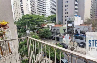 Apartamento com 1 dormitório varanda em ótimo local de moema pássaros