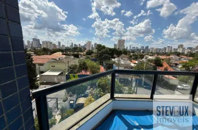 Apartamento com piscina e churrasqueira na varanda para locação e venda no Brooklin Novo!