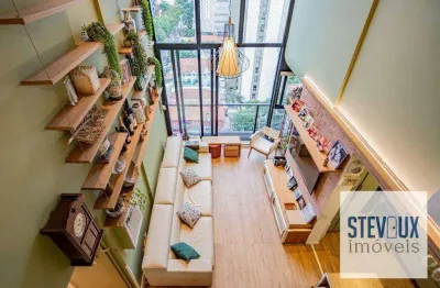 Apartamento com mezanino totalmente reformado na vila olímpia para venda