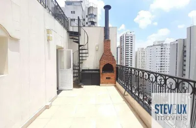 Cobertura em moema pássaros com 3 dormitórios, sendo 2 suites e churrasqueira