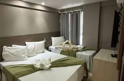 Flat à venda na beira mar do cabo branco, 34 m² por r$ 480.000 - joão pessoa/pb