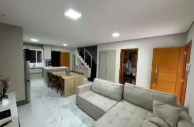 Casa para venda em santo andré, parque novo oratório, 2 dormitórios, 2 suítes, 3 banheiros, 2 vagas