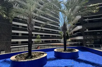 Lindo apartamento mobiliado na beira mar de fortaleza, condomínio landscape, com 66m² e 2 quartos, vista para o mar