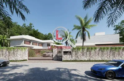 Luxuosa casa em condomínio à venda na praia da baleia - 5 suítes, piscina privativa e segurança 24h
