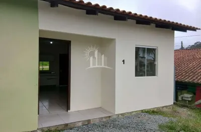 Casa para locação em barra velha, jardim icarai, 1 dormitório, 1 banheiro, 1 vaga