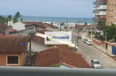 Lindo apartamento com  vista mar, 100 mts da praia em mongaguá