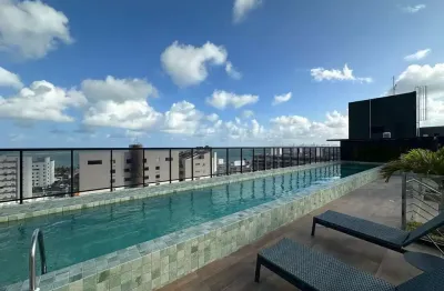 Flat para Venda em Cabedelo, Ponta de Campina, 1 dormitório, 1 suíte, 1 banheiro, 1 vaga