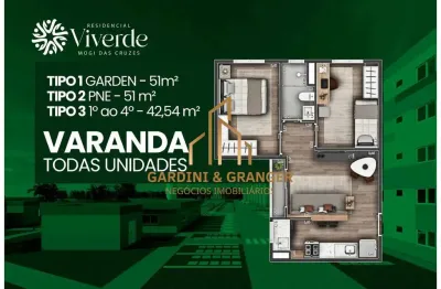Residencial viverde - apartamento em construção no bairro alto ipiranga em mogi das cruzes.