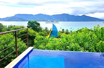 Em condomínio - região central - vista para o mar de ilhabela