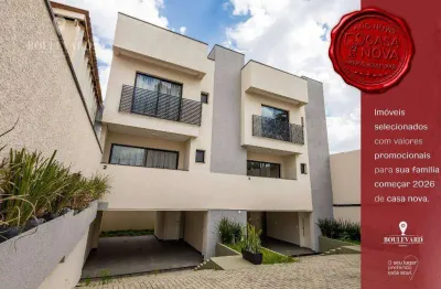 Sobrados em condomínio fechado com 3 dormitórios à venda, 153 m² por R$ 695.000 - Xaxim - Curitiba/PR