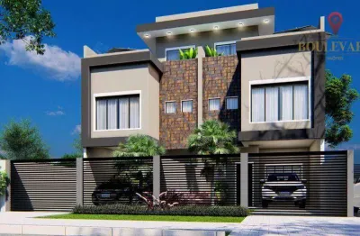Sobrado triplex novo, com 3 dormitórios à venda, 139 m² por r$ 1.100.000 - santa felicidade - curitiba/pr
