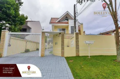 Sobrado semi-mobiliado de frente para a rua com 3 dormitórios à venda, 222 m² por r$ 1.099.000 - guabirotuba - curitiba/pr