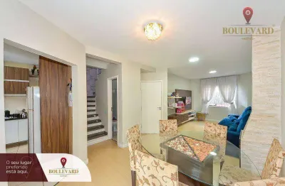 Sobrado interno no residencial ramos, com 3 dormitórios à venda, 160 m² por r$ 745.000 - xaxim - curitiba/pr