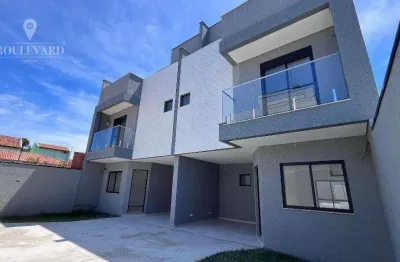 Sobrado novo em condomínio fechado, com 3 dormitórios à venda, 120 m² por R$ 699.000 - Uberaba - Curitiba/PR