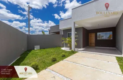Casa térrea com quintal e 2 dormitórios à venda, 75 m² por r$ 465.000 - jardim cláudia - pinhais/pr