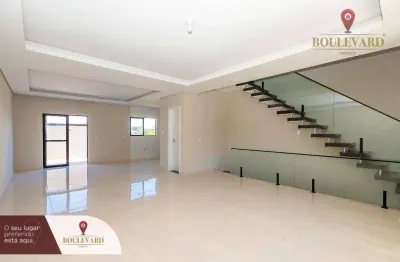 Sobrado novo em condomínio fechado com 3 dormitórios à venda, 225 m² por r$ 1.180.000 - tingui - curitiba/pr