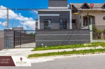 Sobrado novo em condomínio fechado com terraço e 3 dormitórios à venda, 135 m² por r$ 880.000 - tingui - curitiba/pr